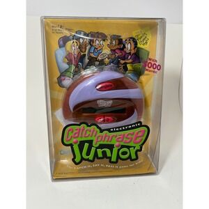 Hasbro Catch Phrase Junior Electronic Handheld Game 2002 Orange Purple tested